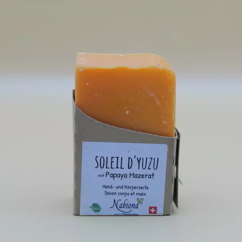 Savon artisanal Soleil de Yuzu