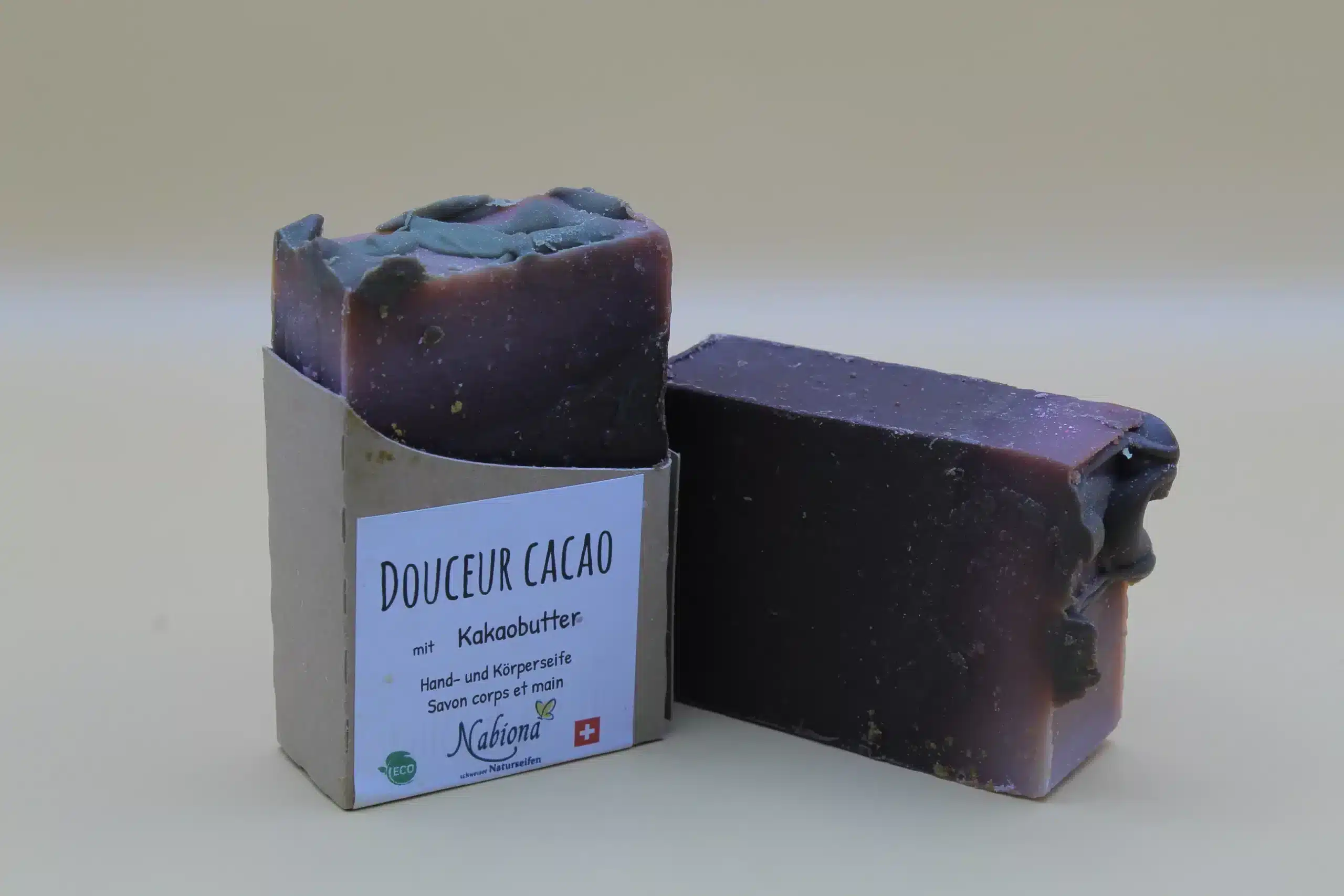 Savon au beurre de cacao naturel suisse Douceur Cacao Nabiona