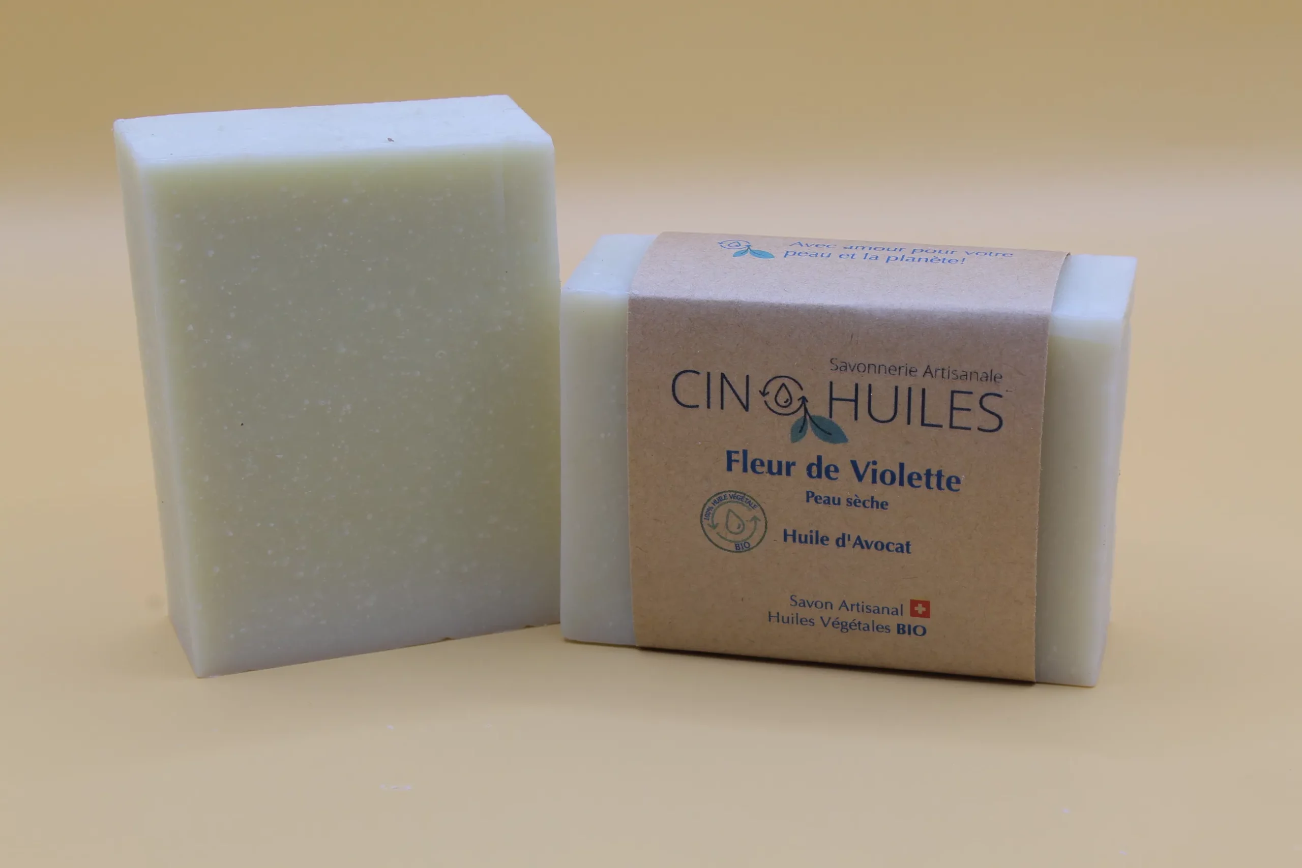 Savon violette bio artisanal suisse