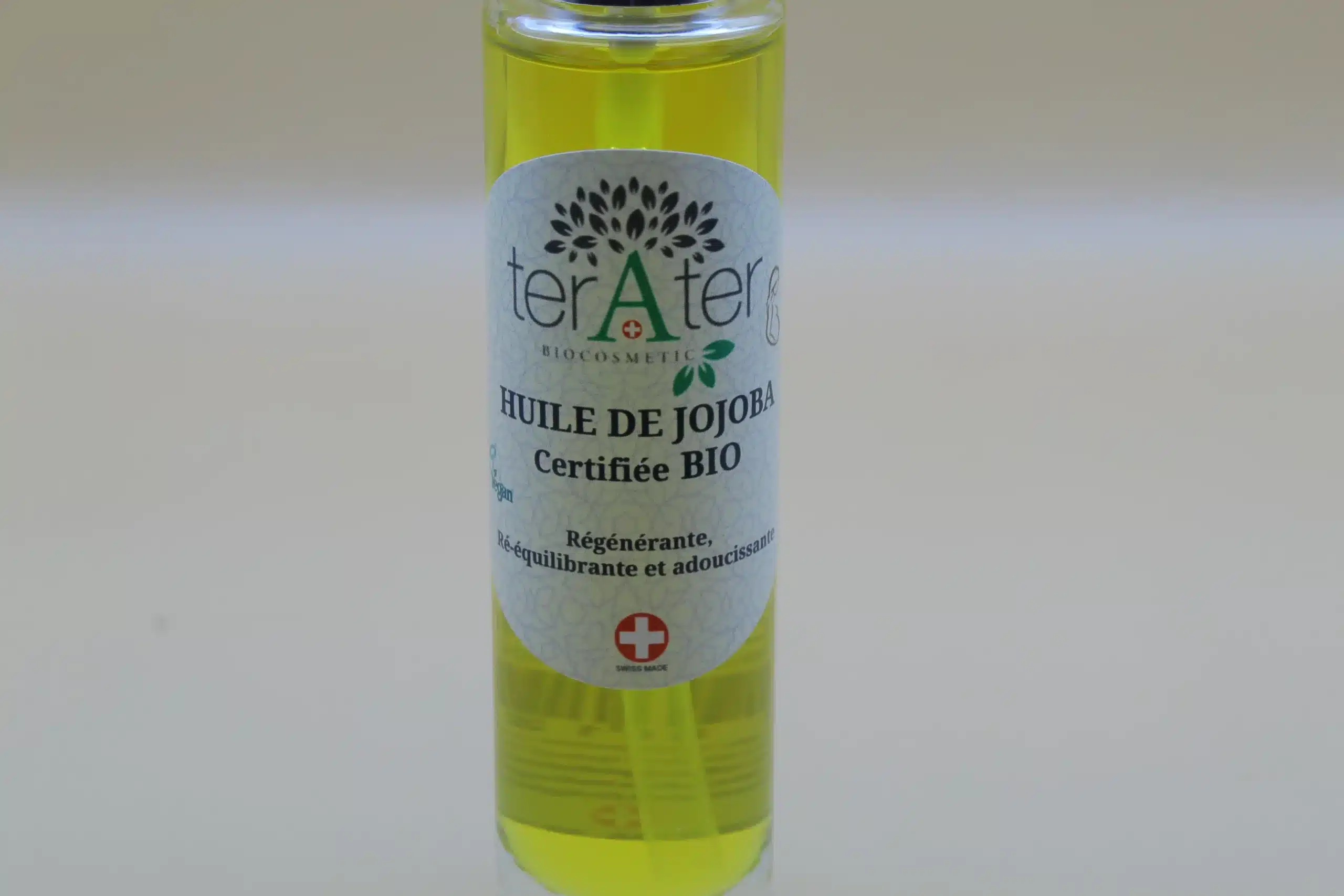 Huile de jojoba bio cosmétique naturel suisse terAter