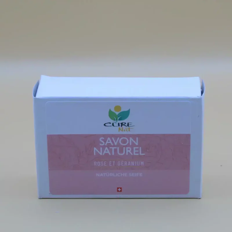 Savon Rose & Géranium - Artisanal Suisse
