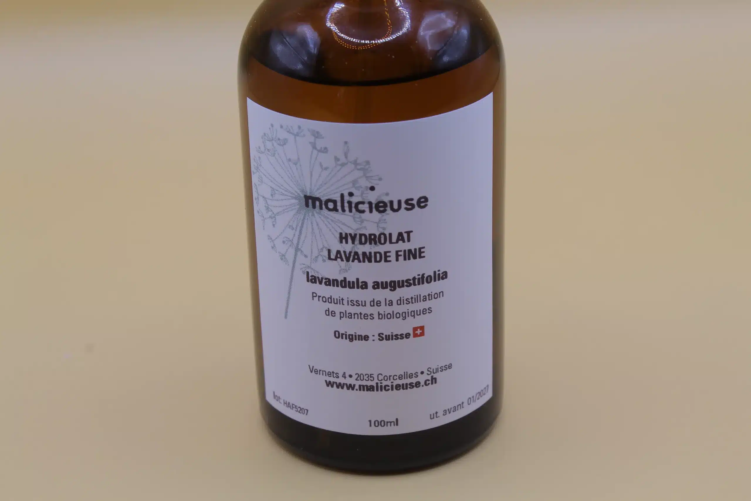 Hydrolat de lavande suisse bio 100ml